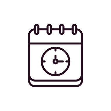 Saat simgesinin vektör illüstrasyonu