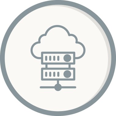 Bulut. Web simgesi basit tasarım