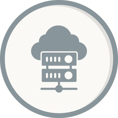 Bulut. Web simgesi basit tasarım