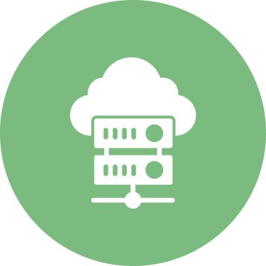 Bulut ağı simgesi. Basit resimleme 