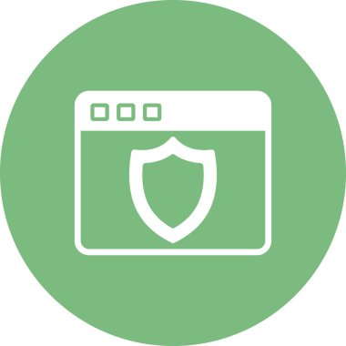 Basit web arayüzü simgesi, vektör illüstrasyonu