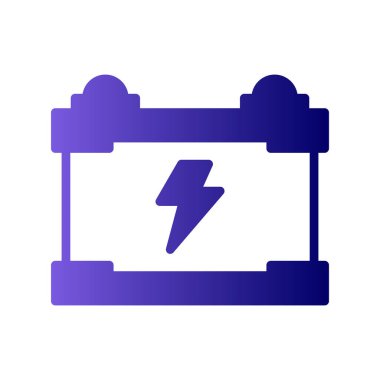 Pil basit simgesi, vektör çizim