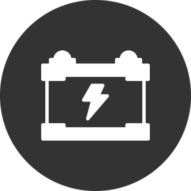 Pil basit simgesi, vektör çizim