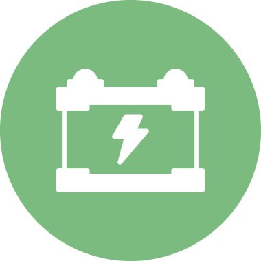 Pil basit simgesi, vektör çizim