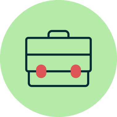 Evrak Çantası'nı basit simgesi, vektör çizim