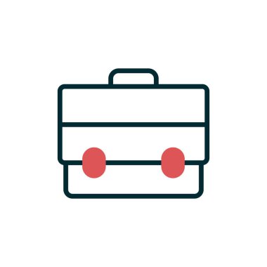 Evrak Çantası'nı basit simgesi, vektör çizim