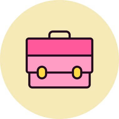 Evrak Çantası'nı basit simgesi, vektör çizim