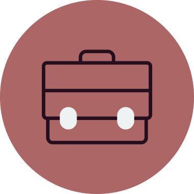 Evrak Çantası'nı basit simgesi, vektör çizim