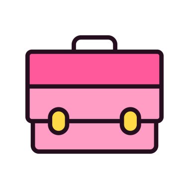 Evrak Çantası'nı basit simgesi, vektör çizim