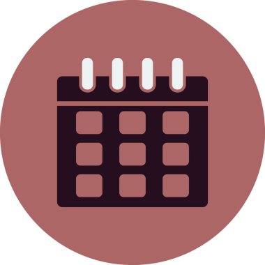 Takvim simgesi, vektör illüstrasyon tasarımı