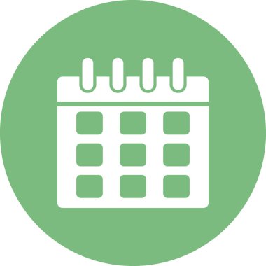 Takvim simgesi, vektör illüstrasyon tasarımı