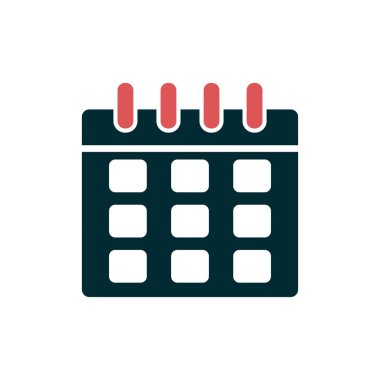 Takvim simgesi, vektör illüstrasyon tasarımı