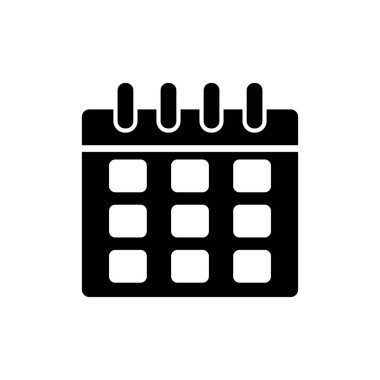 Takvim simgesi, vektör illüstrasyon tasarımı