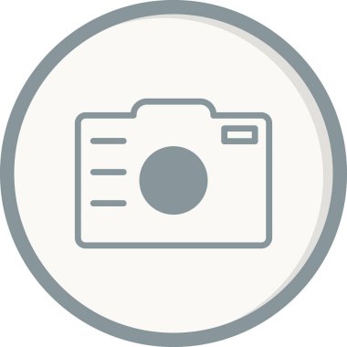 Kamera. Web simgesi basit illüstrasyon