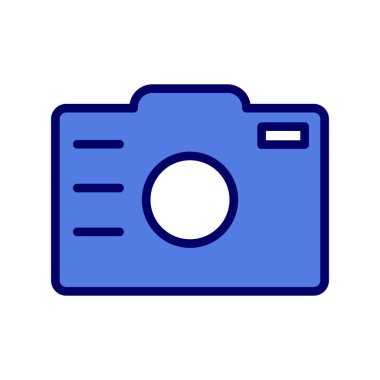 Kamera. Web simgesi basit illüstrasyon