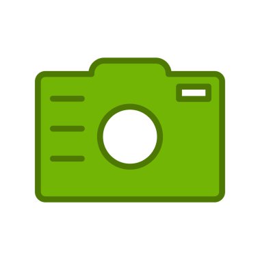 Kamera. Web simgesi basit illüstrasyon