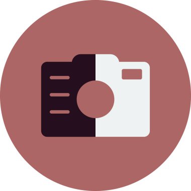 Kamera. Web simgesi basit illüstrasyon