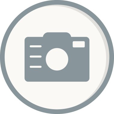 Kamera. Web simgesi basit illüstrasyon