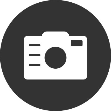 Kamera. Web simgesi basit illüstrasyon