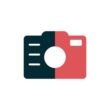 Kamera. Web simgesi basit illüstrasyon