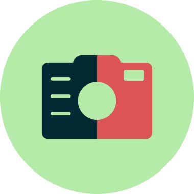 Kamera. Web simgesi basit illüstrasyon