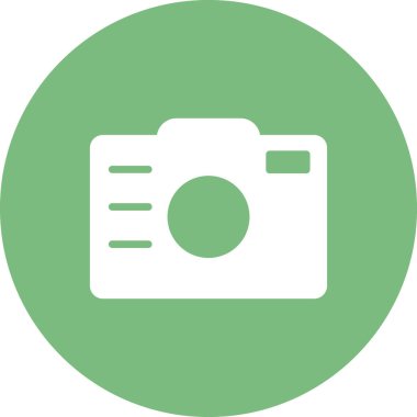 Kamera. Web simgesi basit illüstrasyon