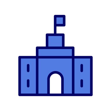 Elçilik basit simgesi, vektör illüstrasyonu