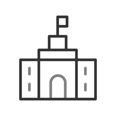 Elçilik basit simgesi, vektör illüstrasyonu