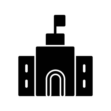 Elçilik basit simgesi, vektör illüstrasyonu