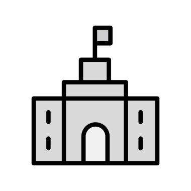 Elçilik basit simgesi, vektör illüstrasyonu