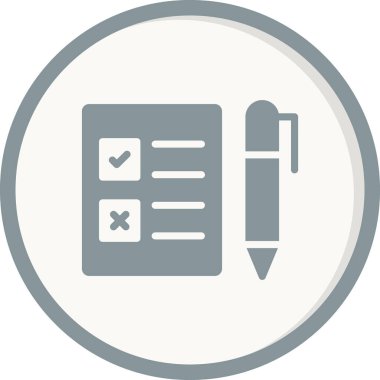 Basit bir simge, vektör illüstrasyonuName