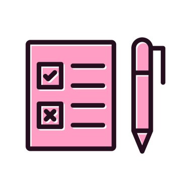 Basit bir simge, vektör illüstrasyonuName