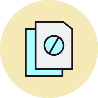 Dosya simgesi, vektör illüstrasyon tasarımı