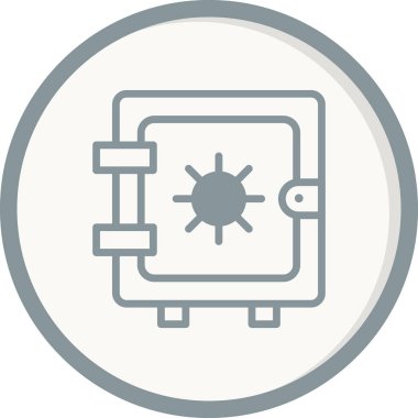 Dolap simgesi, vektör illüstrasyonu