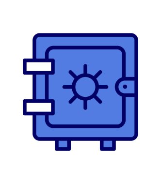 Dolap simgesi, vektör illüstrasyonu