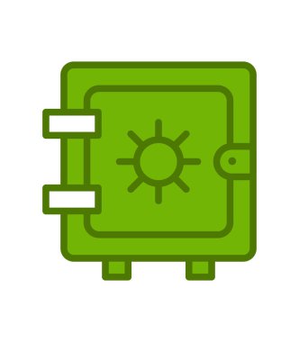 Dolap simgesi, vektör illüstrasyonu