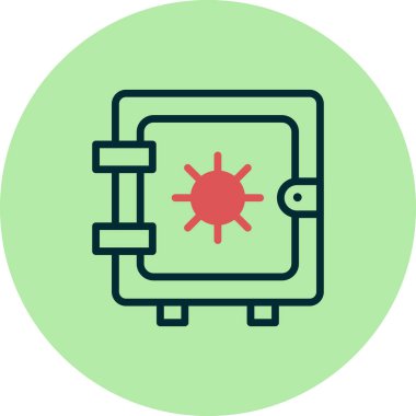 Dolap simgesi, vektör illüstrasyonu