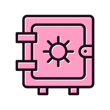 Dolap simgesi, vektör illüstrasyonu