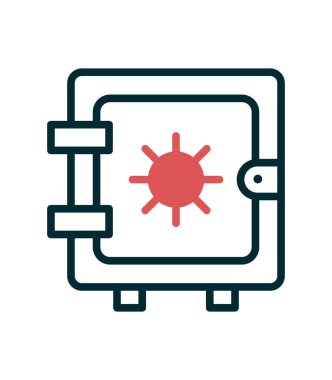 Dolap simgesi, vektör illüstrasyonu