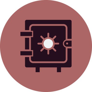 Dolap simgesi, vektör illüstrasyonu