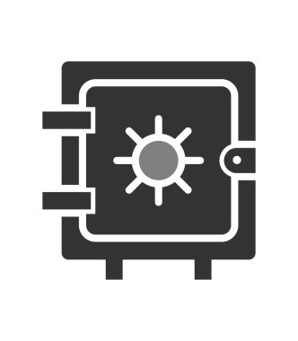 Dolap simgesi, vektör illüstrasyonu