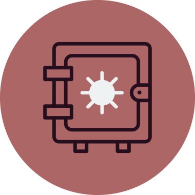 Dolap simgesi, vektör illüstrasyonu