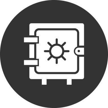 Dolap simgesi, vektör illüstrasyonu