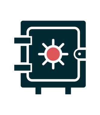 Dolap simgesi, vektör illüstrasyonu