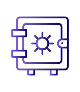 Dolap simgesi, vektör illüstrasyonu