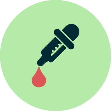 İlaç Bırakıcı basit simgesi, vektör illüstrasyonu