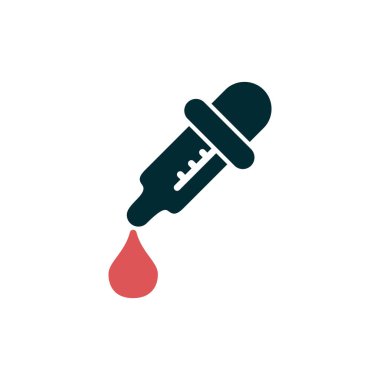 İlaç Bırakıcı basit simgesi, vektör illüstrasyonu