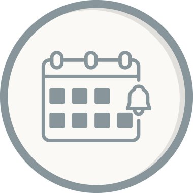 Bildirim basit simgesi, vektör illüstrasyonu