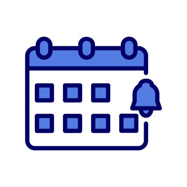 Bildirim basit simgesi, vektör illüstrasyonu