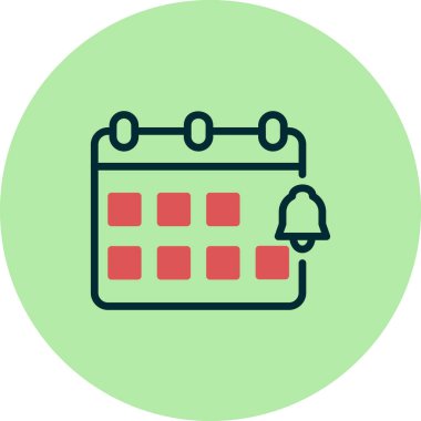 Bildirim basit simgesi, vektör illüstrasyonu